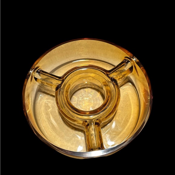 Chip and dip & crudités 4 section dish Polish glass Bloomingdale’s exclu… - Picture 4 of 4